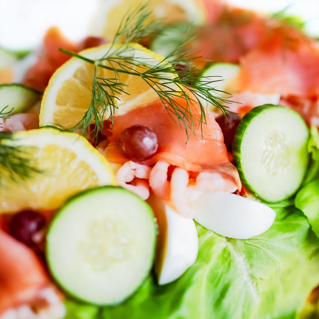 Smörgåstårta Lax/Räkor 8–10 port