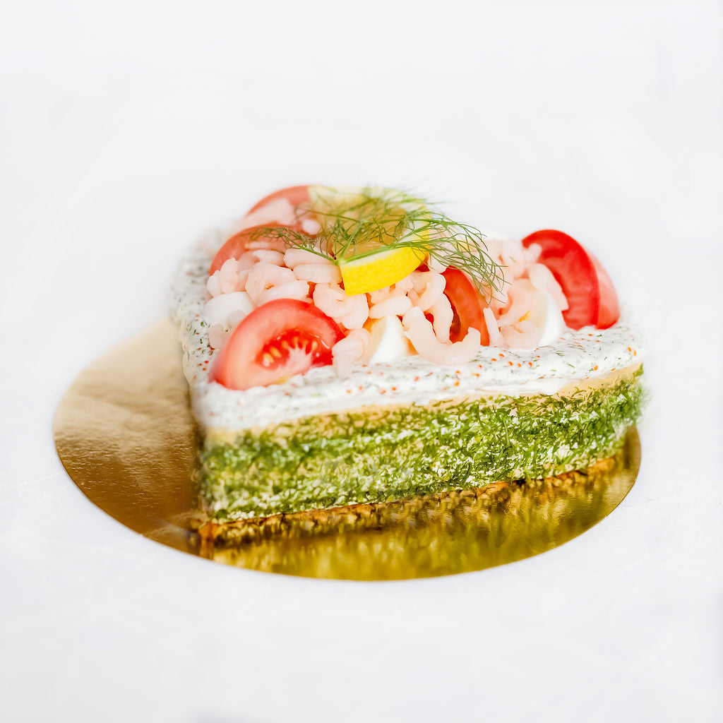 Hjärtformad Smörgåstårta