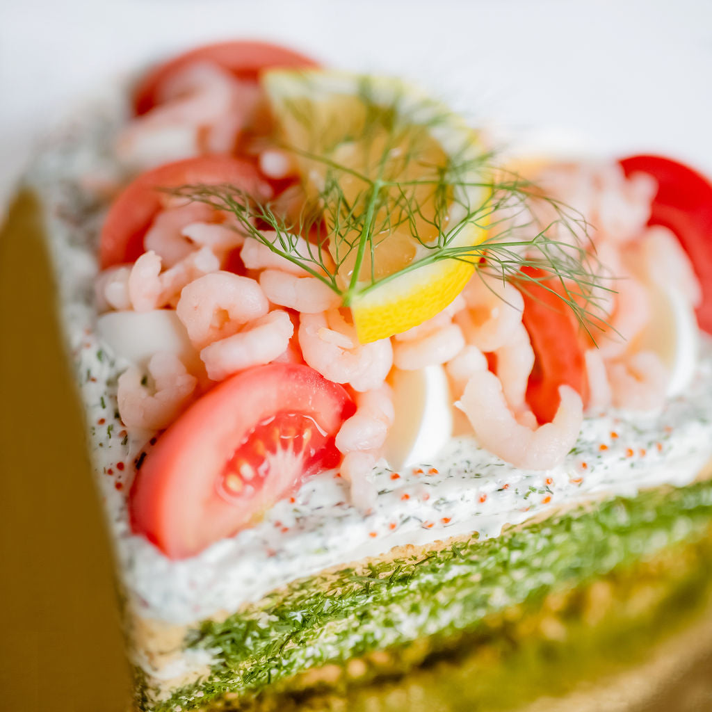 Hjärtformad Smörgåstårta