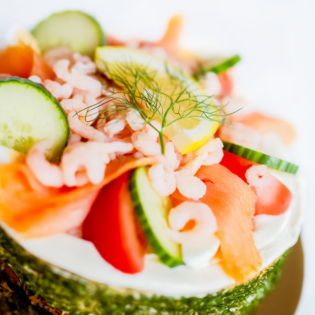 Smörgåstårta Lax/Räkor 3–4 port