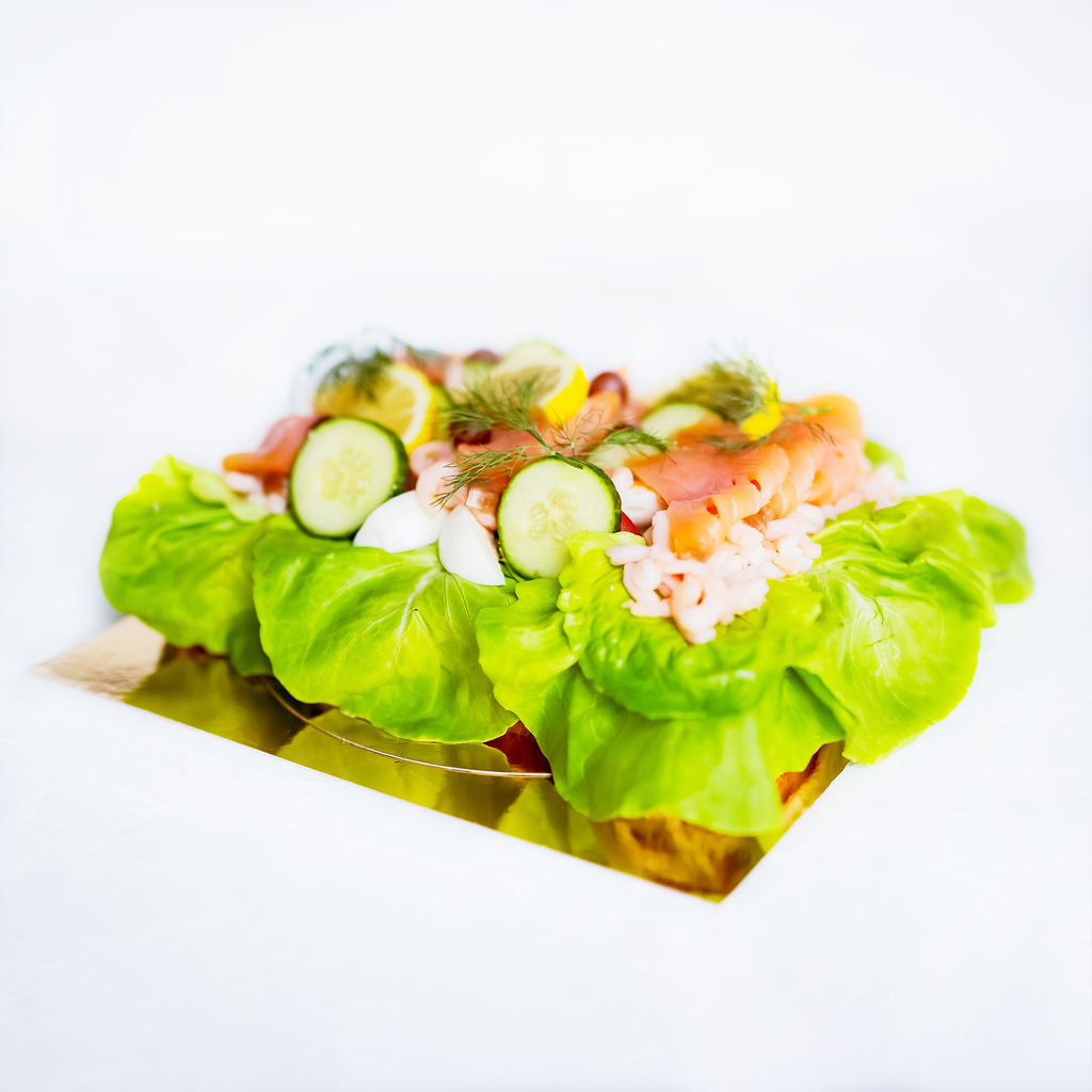 Smörgåstårta Lax/Räkor 8–10 port