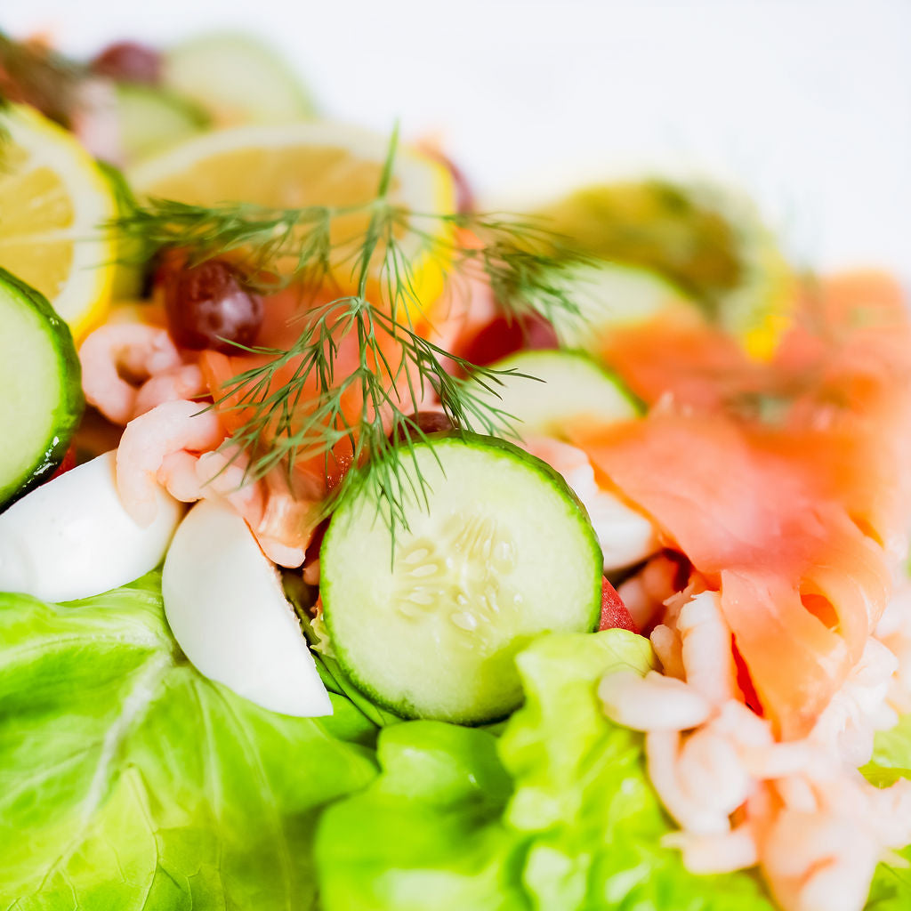 Smörgåstårta Lax/Räkor 8–10 port