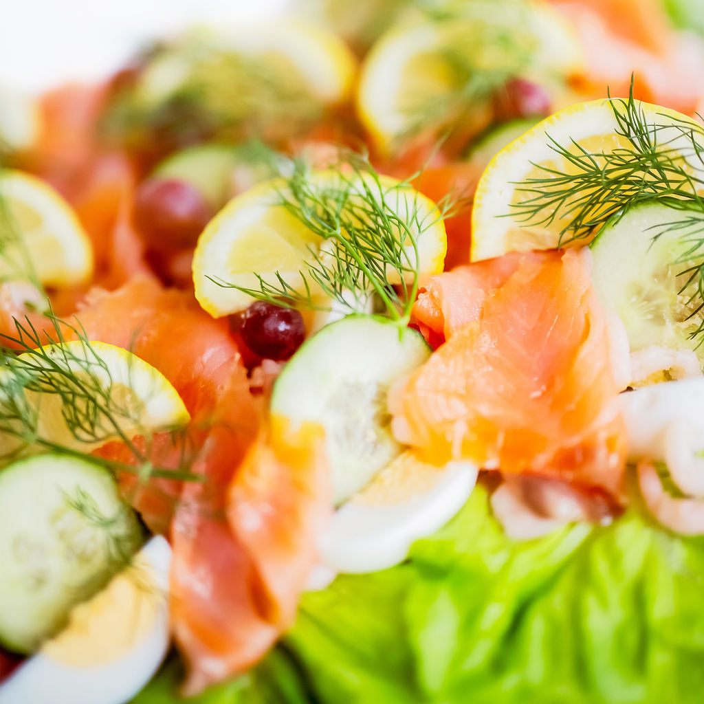 Smörgåstårta Lax/Räkor 20–25 port