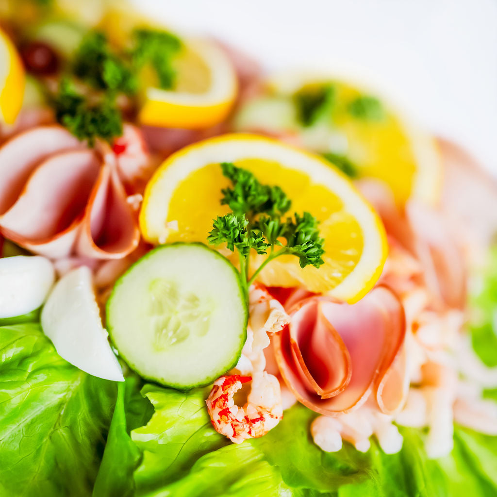 Smörgåstårta Lyx Räkor/Skinka/Kräftstjärtar 8–10 port