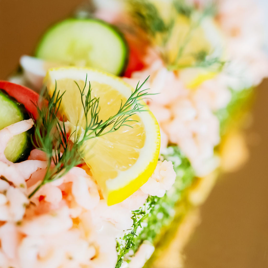 Smörgåstårta Räkor 2–3 port